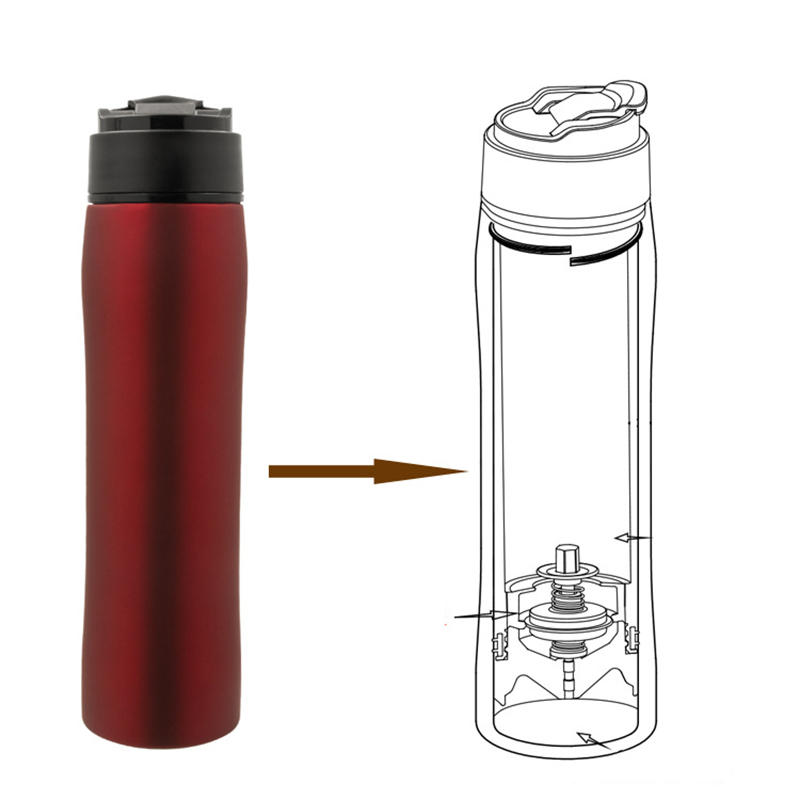 Portable Cafe Maker Pressure Espresso Maker Cup Manually Handheld Mini Coffee Machine For Camping Hiking Outdoor Tableware hot