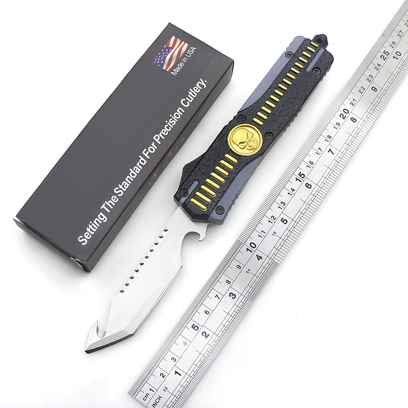 3d-printed handle stainless steel blade quick open automatic knife outdoor edc hunting survival pocket knife The black knife
3d-printed handle stainless steel blade quick open automatic knife outdoor edc hunting survival pocket knife The black knife
