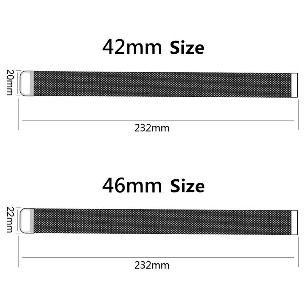 For Samsung Galaxy 42mm 46mm Watch Band Loop ese Strap Stainless Steel Quick Release Pins Gear S3 S2 22mm 20mm free shipping