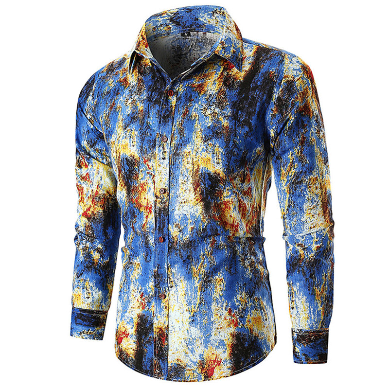 2020 Men Luxury Casual Printed Shirts Big Size Spring Summer Slim Fit Long Sleeve Business Brand Fashion Shirts Camisetas Masculinas, Blue
2020 Men Luxury Casual Printed Shirts Big Size Spring Summer Slim Fit Long Sleeve Business Brand Fashion Shirts Camisetas Masculinas, Blue