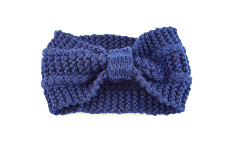 1 PC Women Lady Crochet Bow Knot Turban Knitted Head Wrap Hairband Winter Ear Warmer Headband Hair Band Accessories