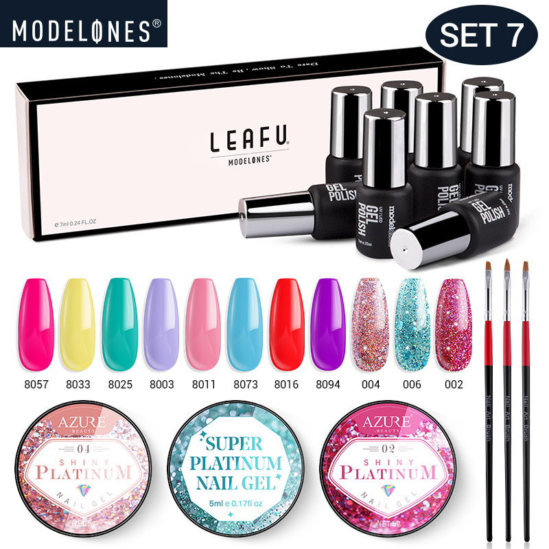 Modelones 12Pcs/Lot Gel Nail Polish Set Glitter Soak Off Long Lasting Uv Led Gel Varnish Nail Art Brush Pen Kits With Box Kits
Modelones 12Pcs/Lot Gel Nail Polish Set Glitter Soak Off Long Lasting Uv Led Gel Varnish Nail Art Brush Pen Kits With Box Kits