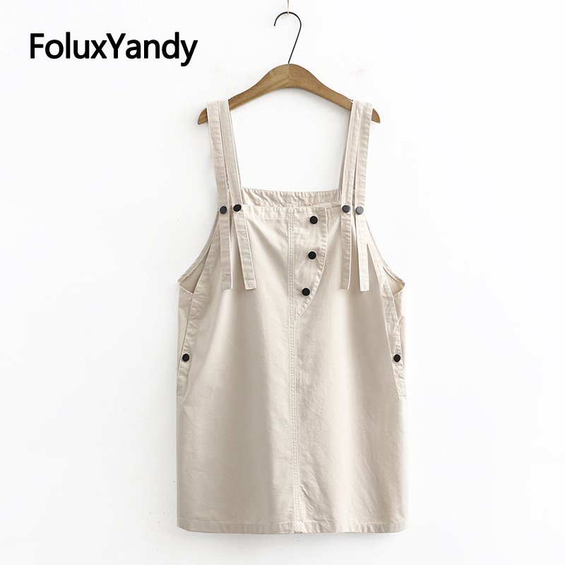 Casual Overalls Dress Women Vestidos Mini Plus Size Loose Sleeveless Spaghetti Strap Dress KKFY4657, Black
Casual Overalls Dress Women Vestidos Mini Plus Size Loose Sleeveless Spaghetti Strap Dress KKFY4657, Black