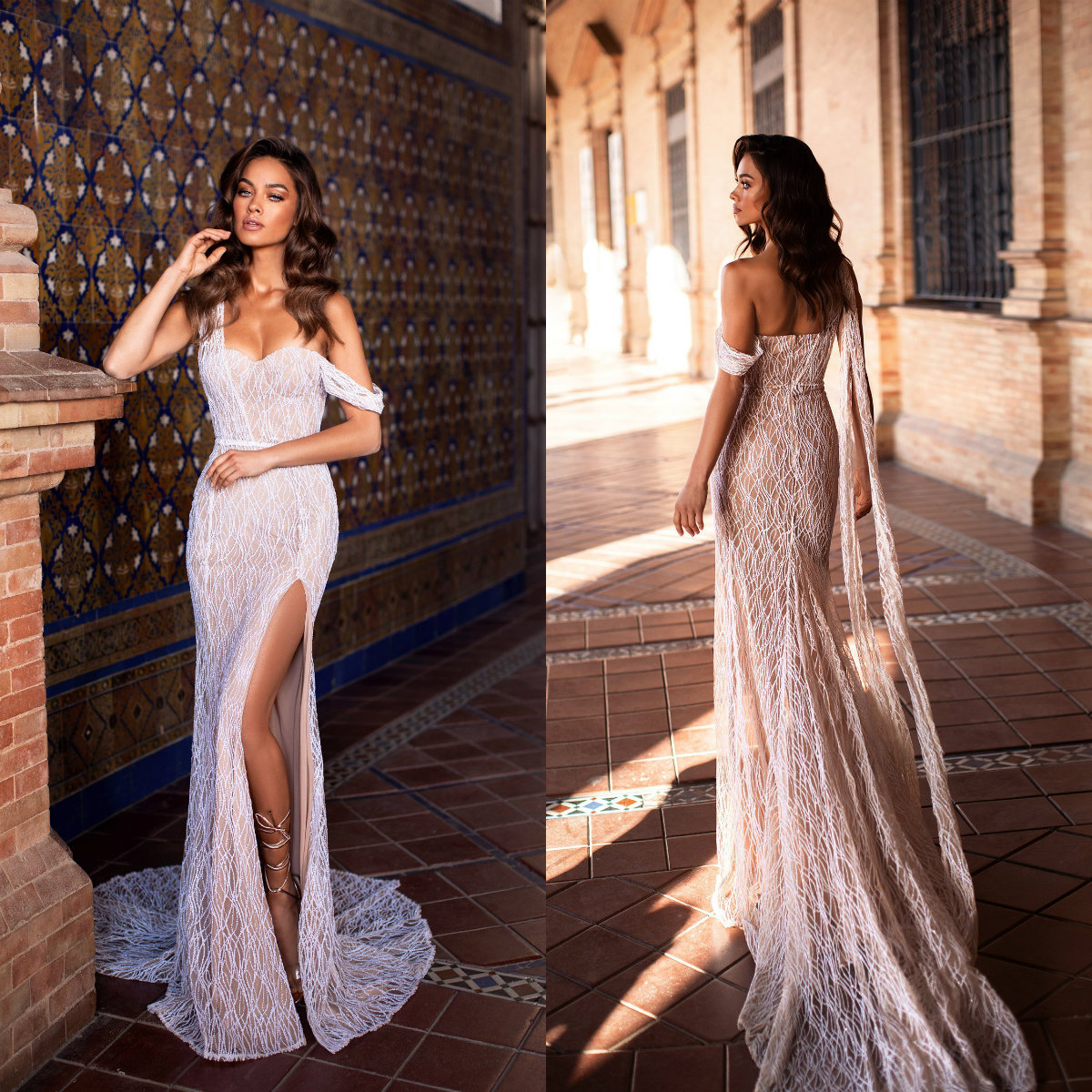 2019 Lace Mermaid Prom Dresses Sleeveless High Split Designer Evening Gowns Zipper Back Sexy Cocktail Party Dresses robes de soirée