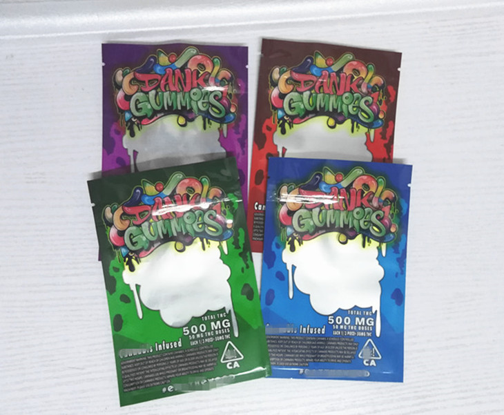 2020 dank gummies plastic zipper bag resealable 500mg edibles packaging mylar bag with window 4 styles
2020 dank gummies plastic zipper bag resealable 500mg edibles packaging mylar bag with window 4 styles