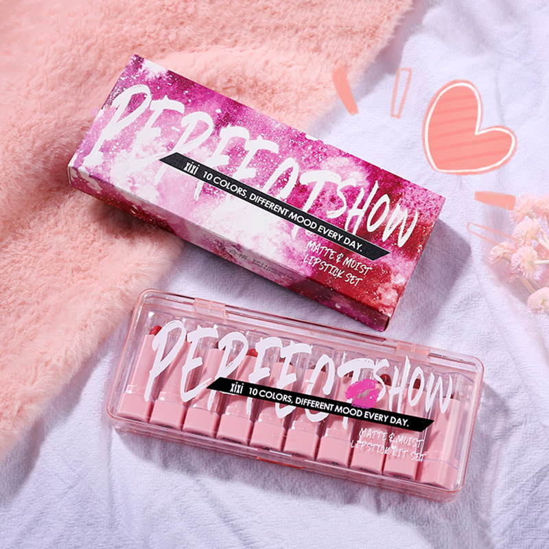 Matte Lipstick Lip tint waterproof Long lasting lipstick set matte Lips makeup Liquid gifts for women TSLM1