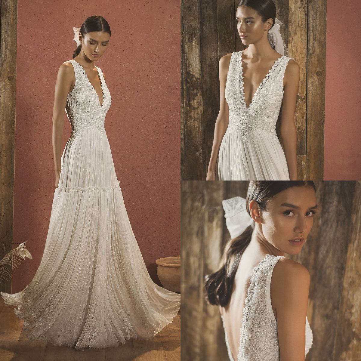 2020 Flowing Chiffon Boho Wedding Dress A Line Backless Applique Beach Robes De Mariée Floor Length Bohemia Wedding Dresses Custom Made, Nude
2020 Flowing Chiffon Boho Wedding Dress A Line Backless Applique Beach Robes De Mariée Floor Length Bohemia Wedding Dresses Custom Made, Nude