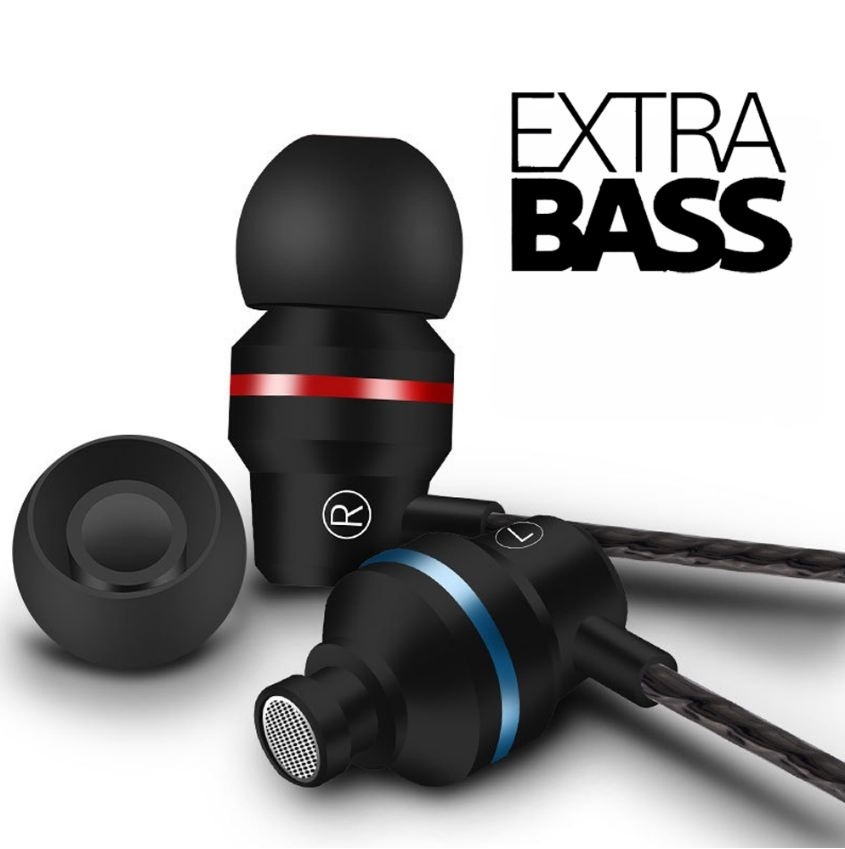 Newly Professional Metal Headphone In Ear Wired Earphone 3.5mm Heavy Bass Sound Quality Music Sport Headset For iPhone Xiaomi (Retail, Black
Newly Professional Metal Headphone In Ear Wired Earphone 3.5mm Heavy Bass Sound Quality Music Sport Headset For iPhone Xiaomi (Retail, Black