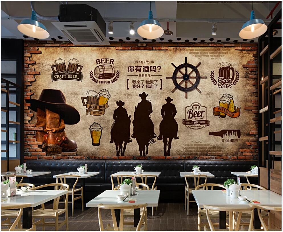 3d wallpaper custom photo mural Retro brick wall cowboy beer bar restaurant background home decor 3d wall murals wallpaper for living room, Non-woven wallpaper
3d wallpaper custom photo mural Retro brick wall cowboy beer bar restaurant background home decor 3d wall murals wallpaper for living room, Non-woven wallpaper