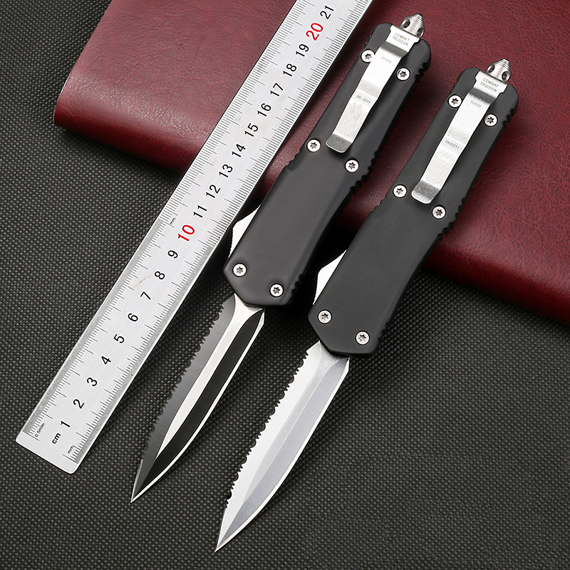 Micro-tech MT00556 COMBAT D/E outdoor pocket knives 440C aluminum alloy tactical switch knives defensive camping equipment tools
Micro-tech MT00556 COMBAT D/E outdoor pocket knives 440C aluminum alloy tactical switch knives defensive camping equipment tools