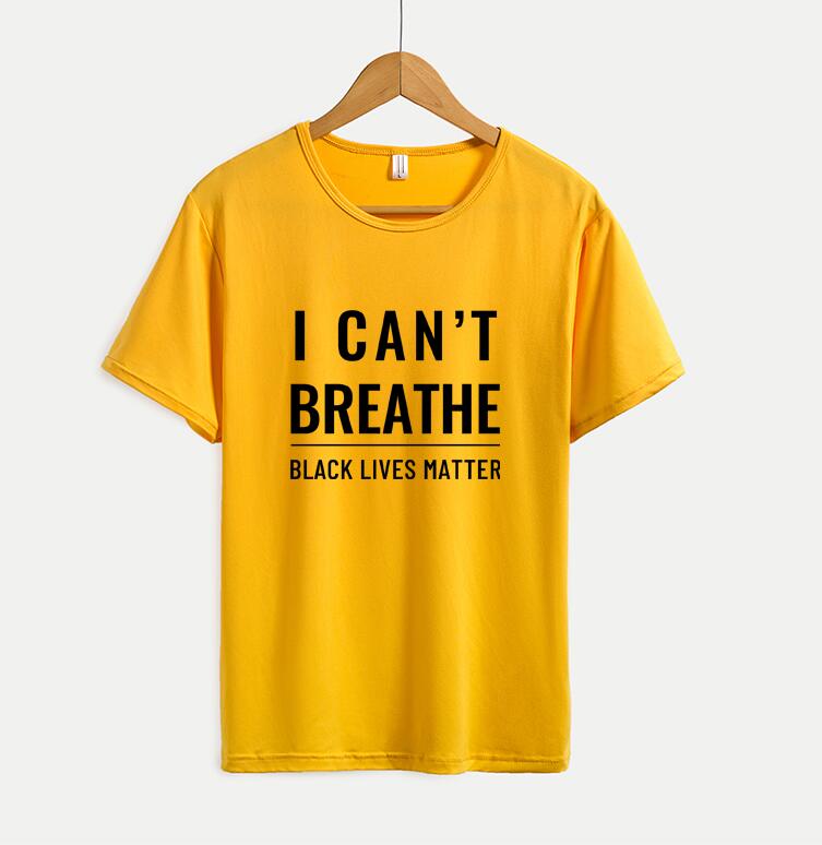 I Cant Breathe Tee Shirts 20ss Summer Mens Women T Shirts With Letters Fashion Casual Short Sleeve Mens Tee Shirts Tops Plus Size, Yellow
I Cant Breathe Tee Shirts 20ss Summer Mens Women T Shirts With Letters Fashion Casual Short Sleeve Mens Tee Shirts Tops Plus Size, Yellow