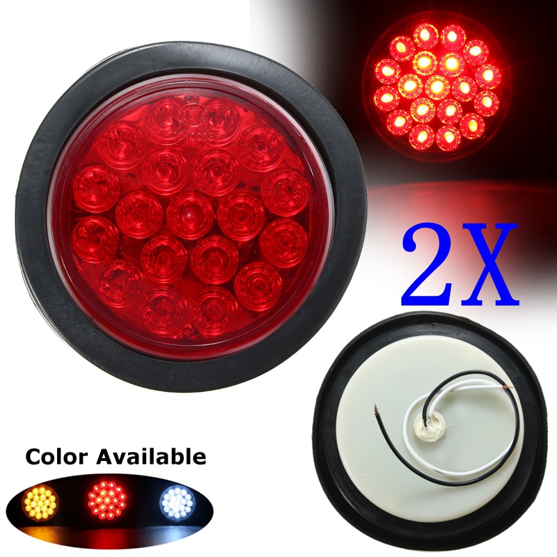 Red Yellow White 19 SMD Car Round Tail Lights Turn Singal Light ATV LED Reflectors Truck Side Marke Indicator Warning Lights
Red Yellow White 19 SMD Car Round Tail Lights Turn Singal Light ATV LED Reflectors Truck Side Marke Indicator Warning Lights