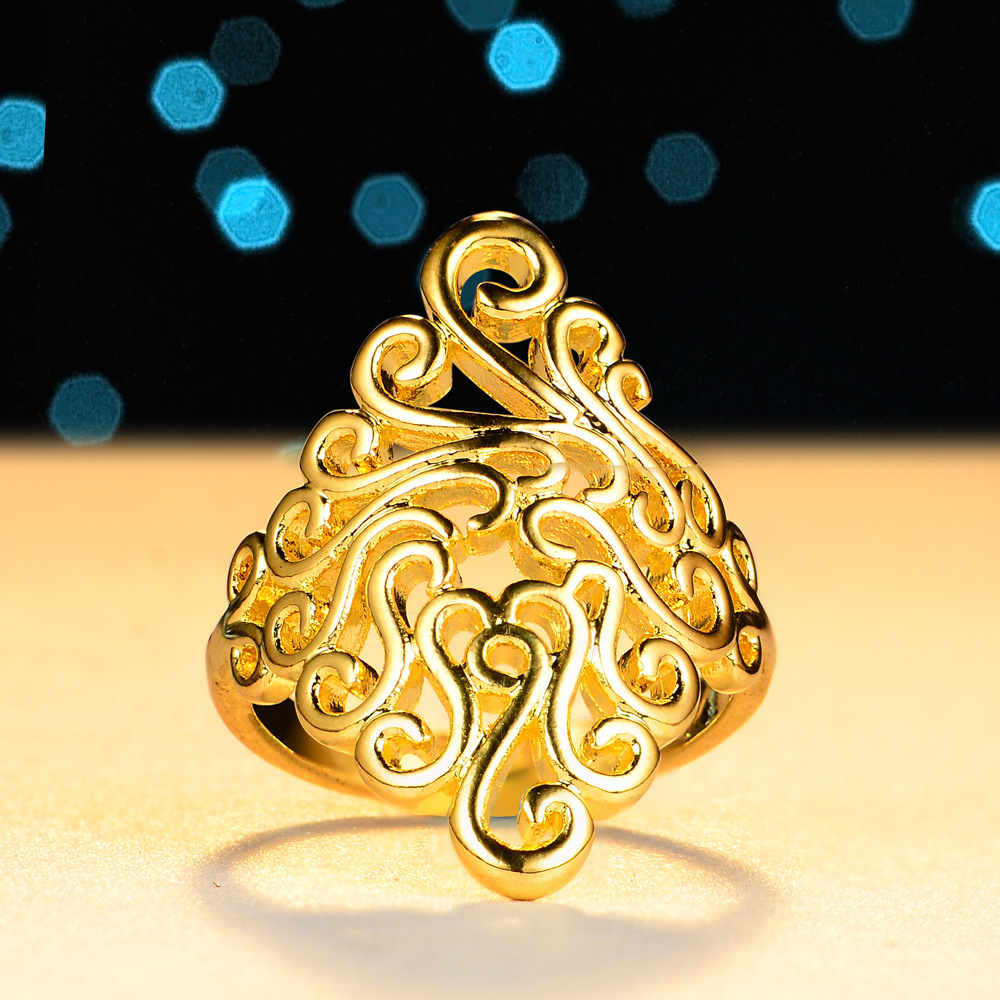 Wholesale-New Flower Ring Silver Rose Gold Silver Lovers Band Rings For Women And Men Couple Rings Fine Jewelry
