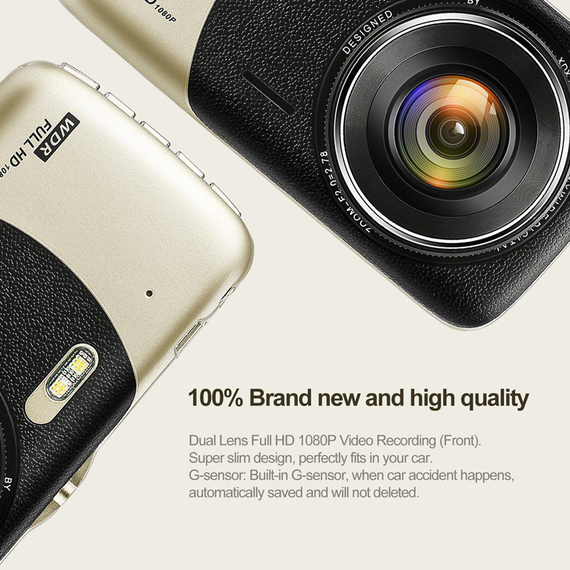 2Ch 37quot screen Jieli car DVR recorder auto video camera vehicle windshield video dashcam 140 degrees wide view angle car bla