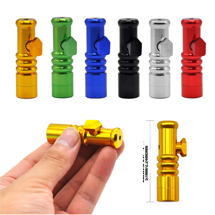 Innovative Design Spiral Aluminum Alloy Metal Snuff Snorter Sniff Dispenser Nasal Tube Cigarette Pipe Metal Snuff Bottles Cigarette dab tool
Innovative Design Spiral Aluminum Alloy Metal Snuff Snorter Sniff Dispenser Nasal Tube Cigarette Pipe Metal Snuff Bottles Cigarette dab tool