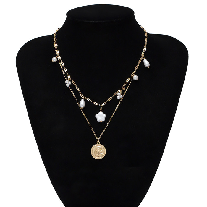 Fashion-e pendant necklace Hip Individuality multilayer Pendants for Women Birthday New Year Gift Drop Shipping