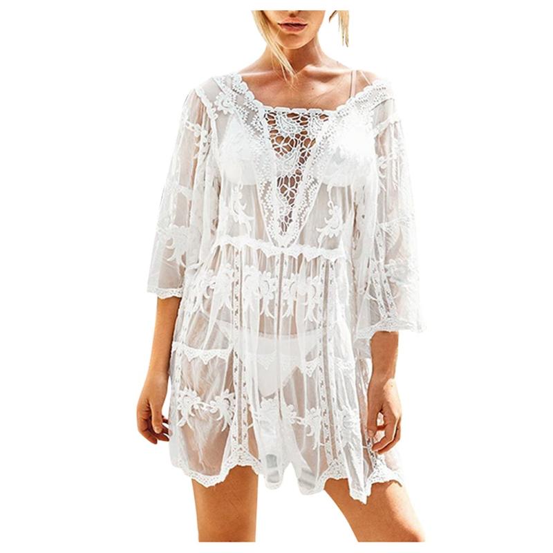SAGACE dress summer 2020 Solid Embroidered Lace dress women casual Overall Bikini Beach Swimwear Beach Cover up Sunscreen
SAGACE dress summer 2020 Solid Embroidered Lace dress women casual Overall Bikini Beach Swimwear Beach Cover up Sunscreen