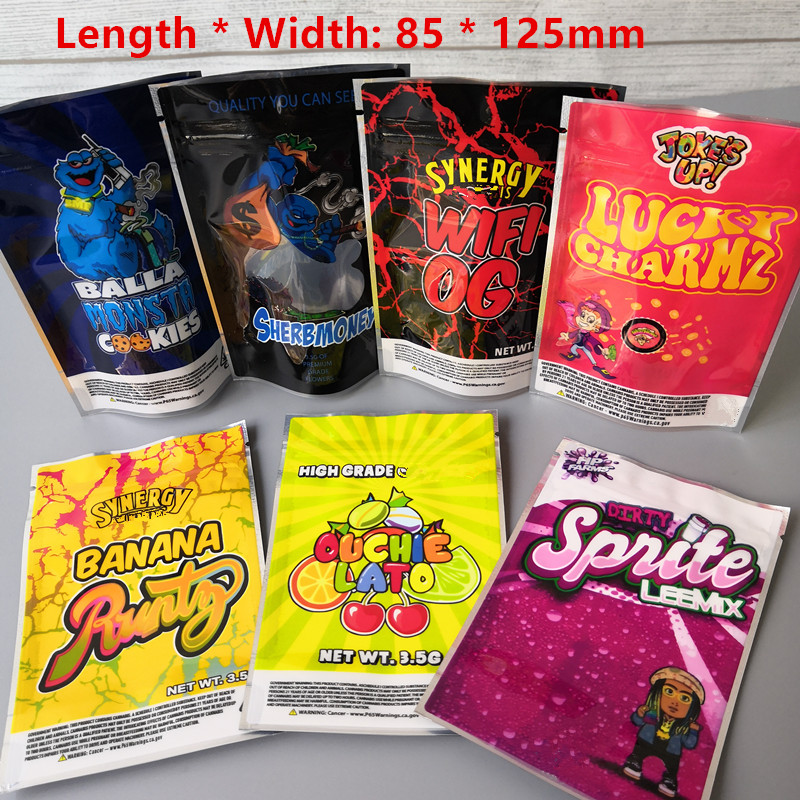 New size 85x125cm Balla Packing Monsta cookies bags Lucky charmz mylar bag Sherbmoney Dirty Sprite Leemix Smell Proof Packaging Bag
New size 85x125cm Balla Packing Monsta cookies bags Lucky charmz mylar bag Sherbmoney Dirty Sprite Leemix Smell Proof Packaging Bag