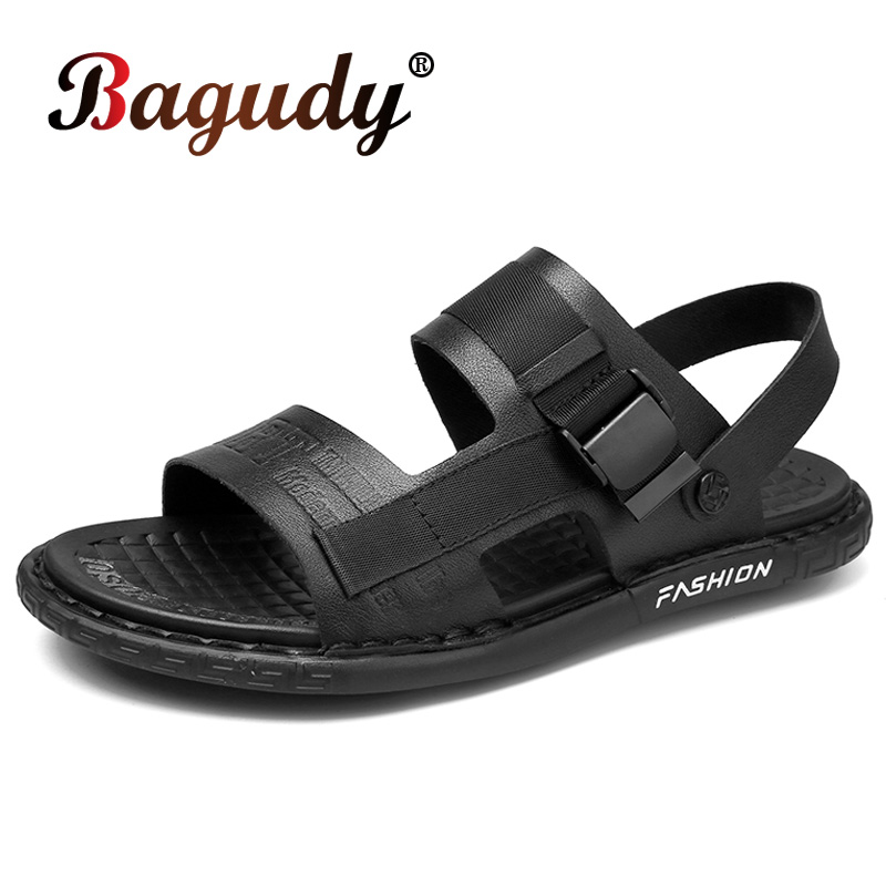 High Quality Leather Men Sandals Summer Casual Home Slippers Men Footwear Shoes Flat Breathable Sandals Fashion Shoes, 2033-2 white
High Quality Leather Men Sandals Summer Casual Home Slippers Men Footwear Shoes Flat Breathable Sandals Fashion Shoes, 2033-2 white