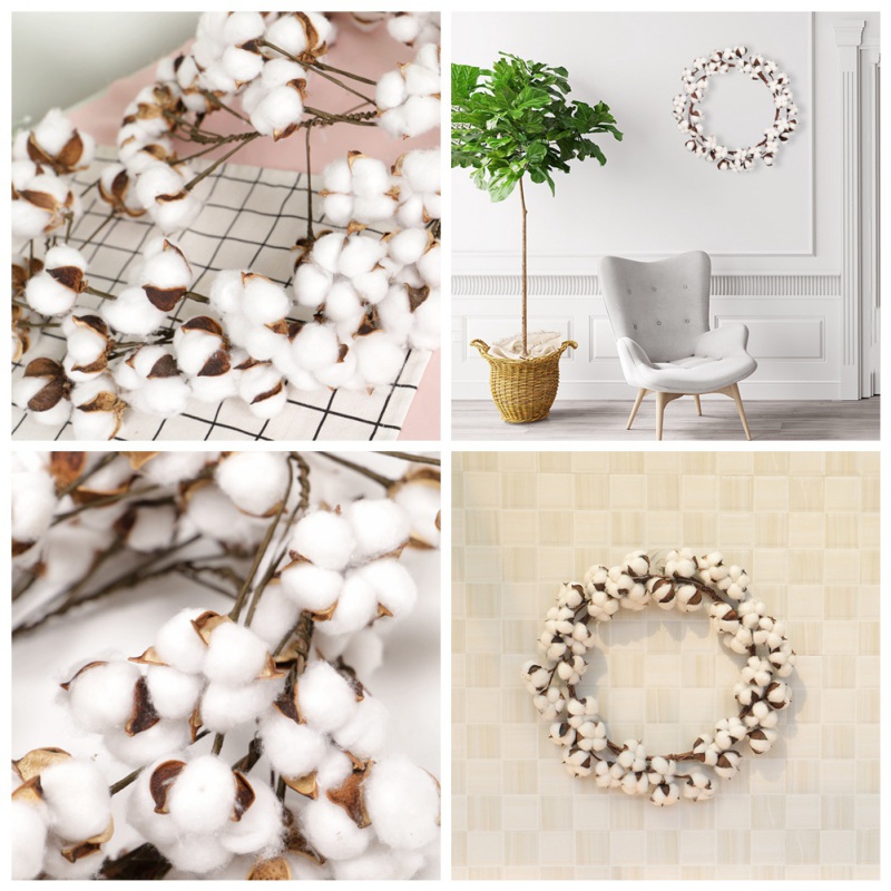 DIY Christmas Artificial Cotton Wreath Cotton Bolls Flowers Garland For Home Hanging Decor Housewarming Gift
DIY Christmas Artificial Cotton Wreath Cotton Bolls Flowers Garland For Home Hanging Decor Housewarming Gift
