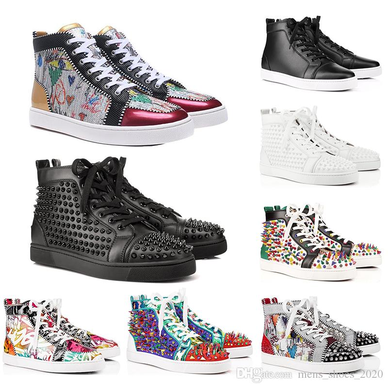 Fashion Spikes High Top Red Bottom Studded Trainers Women Men Luxury Designer Flat Casual shoes Genuine Leather designer classic party shoes, 15
Fashion Spikes High Top Red Bottom Studded Trainers Women Men Luxury Designer Flat Casual shoes Genuine Leather designer classic party shoes, 15