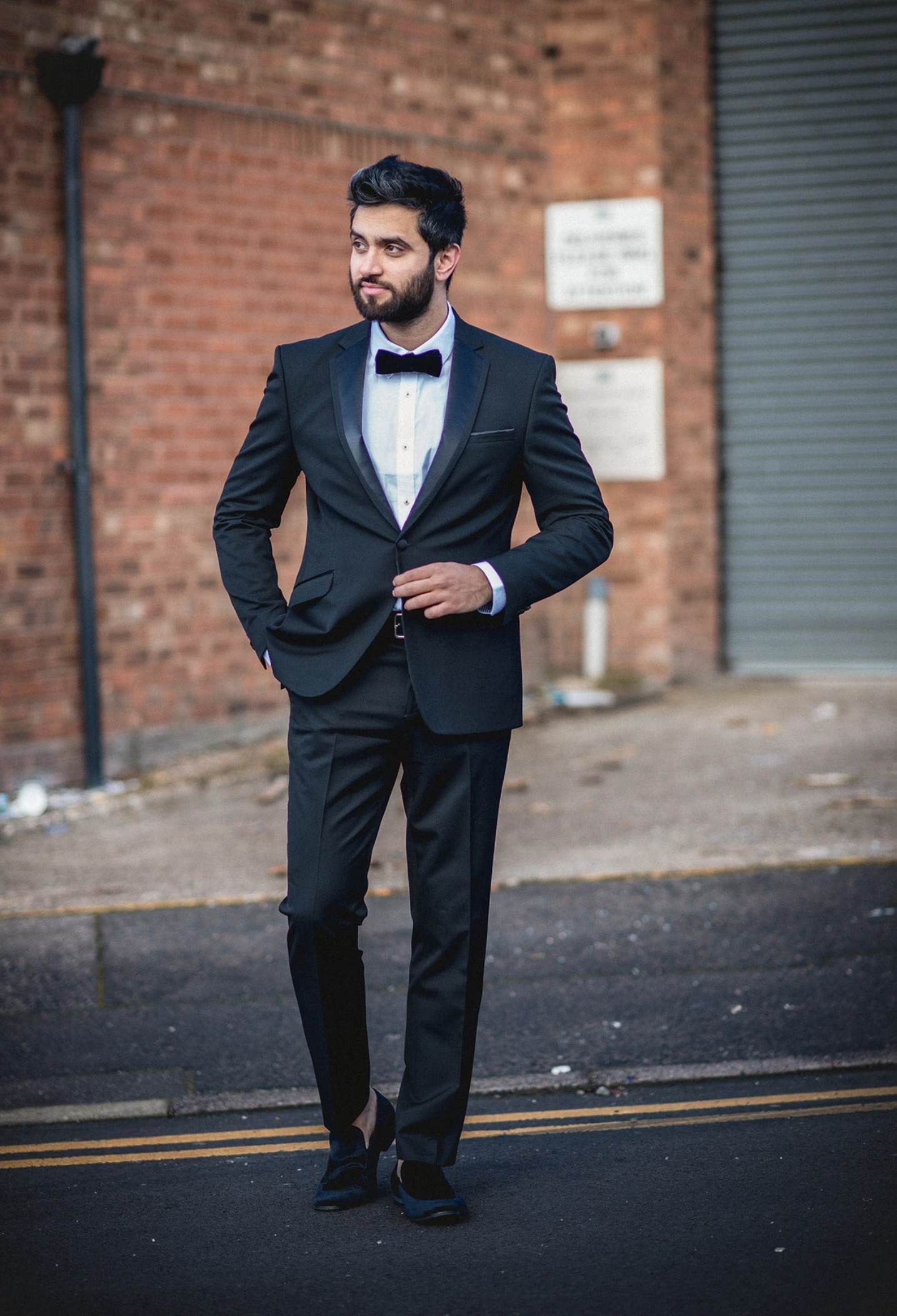 Black Handsome Men Tuxedo Groom Suits Notched Lapel Slim Fit One Button High Quality Business Prom Party Blazer Jacket (Jacket+Pants)