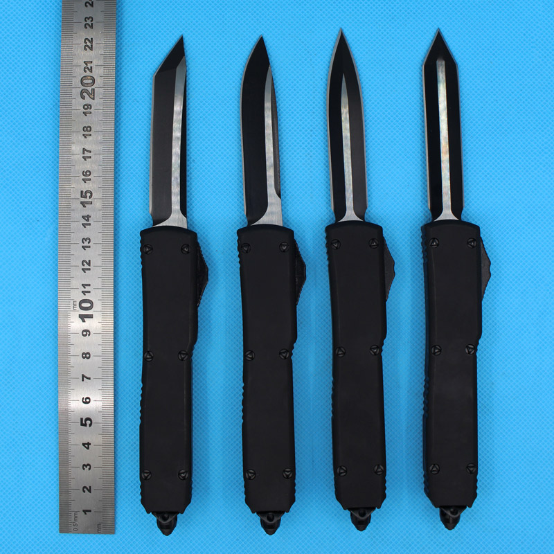 1Pcs Top Quality Automatic Tactical Knife D2 Black Oxide Blade Zinc-alumimum Alloy Handle With Nylon Sheath and Retai Box
1Pcs Top Quality Automatic Tactical Knife D2 Black Oxide Blade Zinc-alumimum Alloy Handle With Nylon Sheath and Retai Box