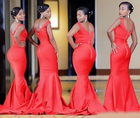 Plus Size Mermaid Long Bridesmaid Dresses with Peplum 2020 Off Shoulder African Outdoor Garden Wedding Guest Gowns