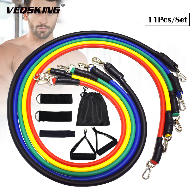 11Pcs Tube Resistance Bands Fitness Elastic Bands For Home Body Training Rubber Loops Workout Equipment
11Pcs Tube Resistance Bands Fitness Elastic Bands For Home Body Training Rubber Loops Workout Equipment