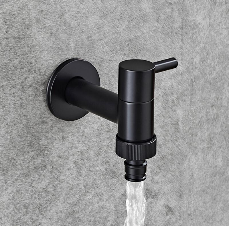Outdoor Faucet Garden Bibcock Tap Bathroom Washing Machine Faucet /mop Faucet Single Cold Antique Bronze/Black Oil Brushed от DHgate WW