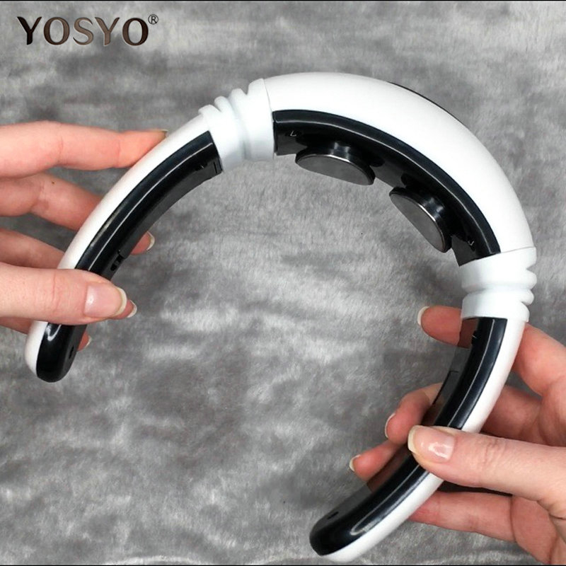 Electric Pulse Back and Neck Massager Electric Pulse Far Infrared Heating Pain Relief Tool Health Care Relaxation LY191203