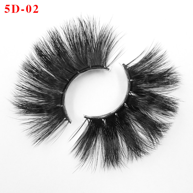 25mm 5D Mink Lashes Natural Long False Eyelashes Volume Fake Lashes Makeup Extension Eyelashes maquiagem dropshipping