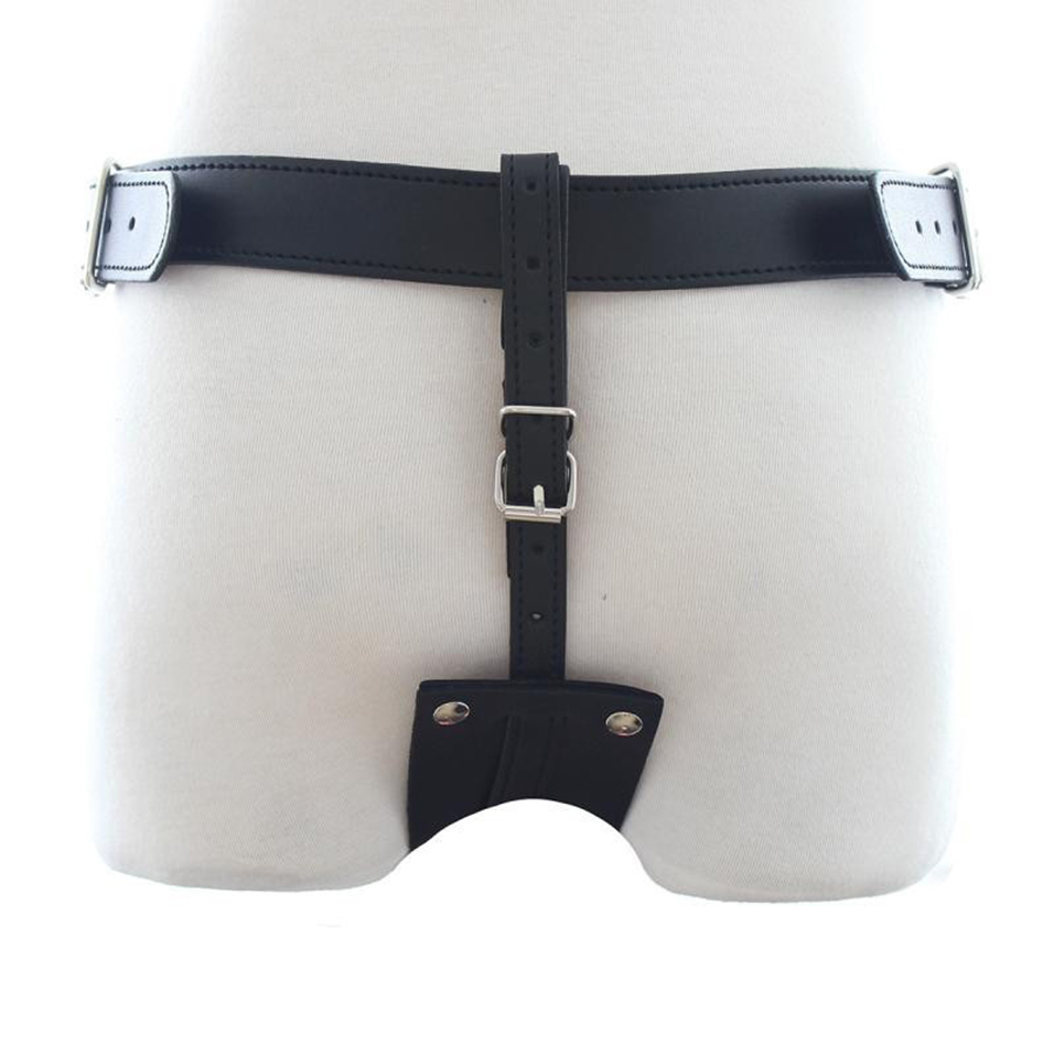 camaTech PU Leather Vibrating Butt Plug Harness Male Chastity Belt Device with Vibrator Anal Plug Thong Panties for Men Sex Toys Y200421