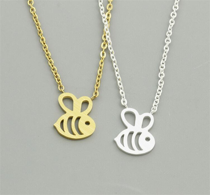 European Fashion Little Bee Pendant Necklace Gold & Silver Plated Women Girl Necklaces Fine Jewelry Valentine's Day Gift B005
European Fashion Little Bee Pendant Necklace Gold & Silver Plated Women Girl Necklaces Fine Jewelry Valentine's Day Gift B005