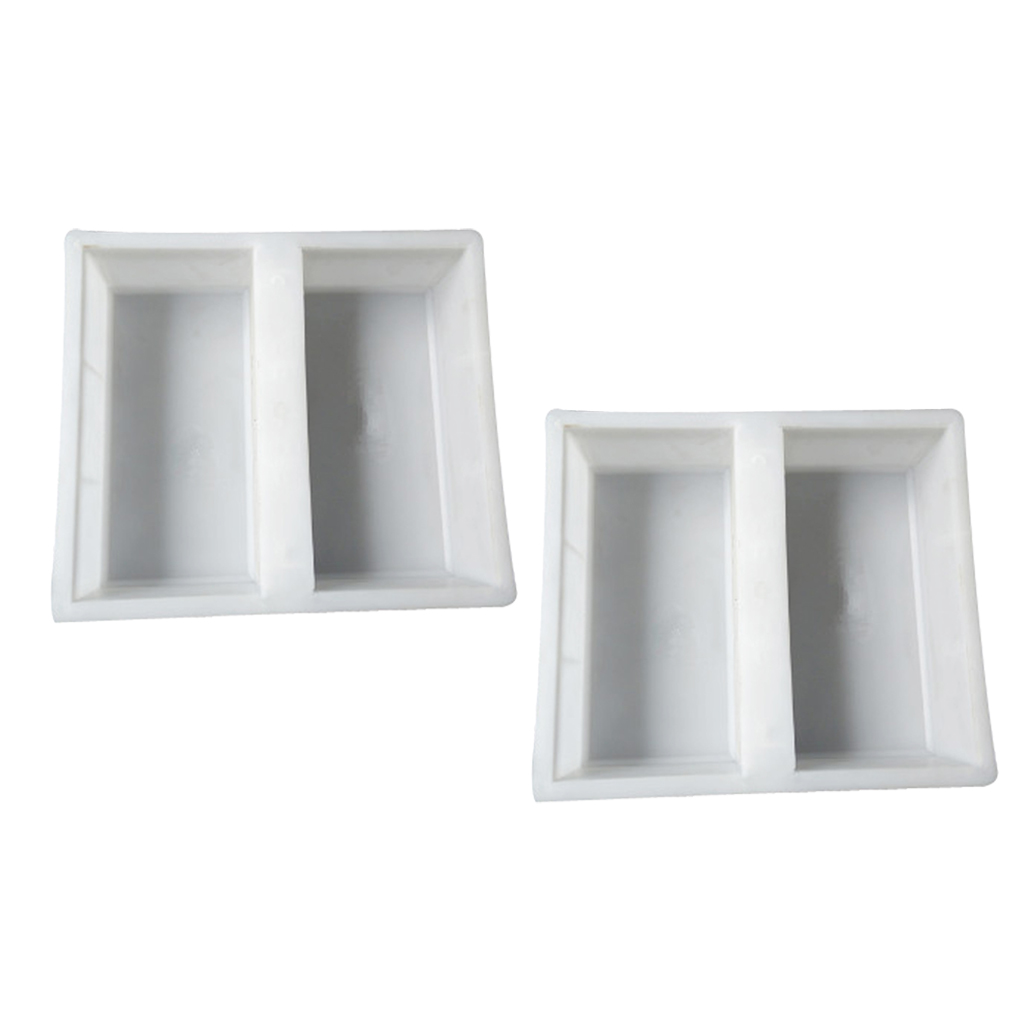 2pcs driveway paving brick patio concrete slabs path garden walk maker mould