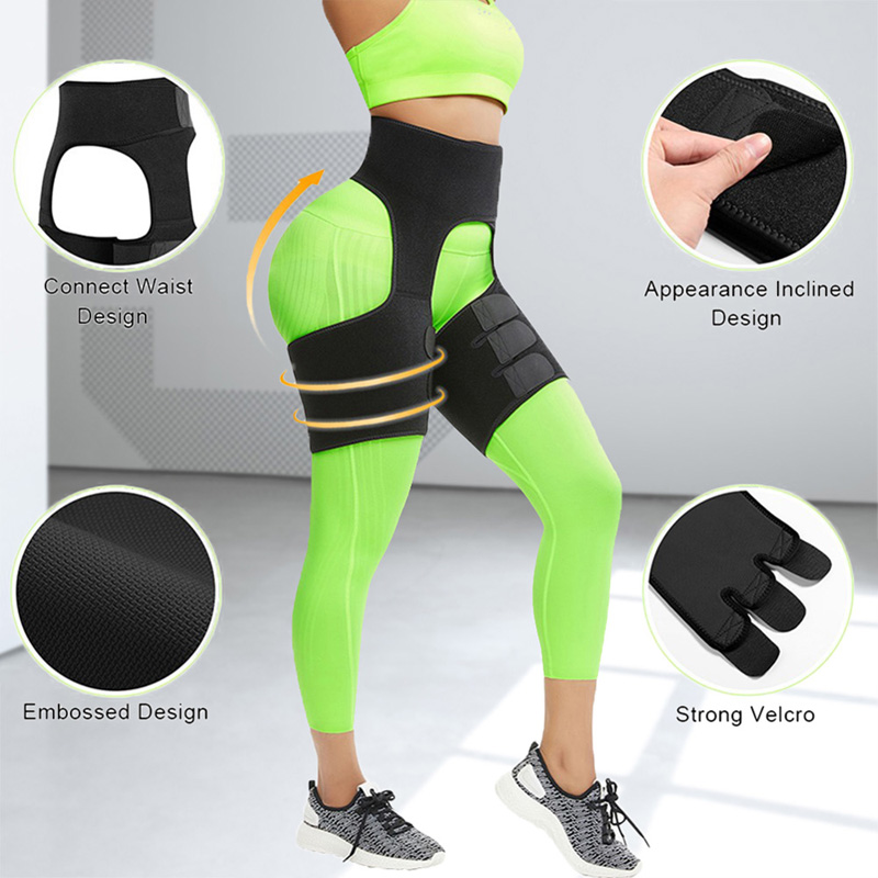 Waist Slim Thigh Trimmer Leg Shapers Slender Slimming Belt Neoprene Sweat Shapewear Toned Muscles Band Thigh Waist Wrap