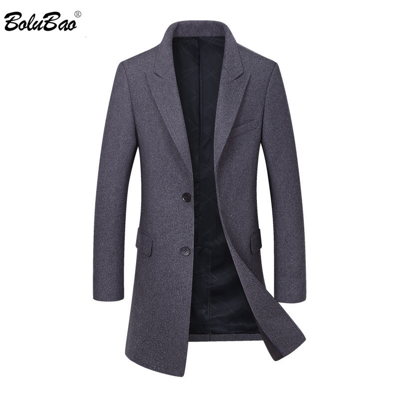 BOLUBAO Brand Men Wool Coat Men's Fashion Solid Color Casual Slim Fit Overcoat Winter New Comfortable Wool Blends Coats Male, Black
BOLUBAO Brand Men Wool Coat Men's Fashion Solid Color Casual Slim Fit Overcoat Winter New Comfortable Wool Blends Coats Male, Black