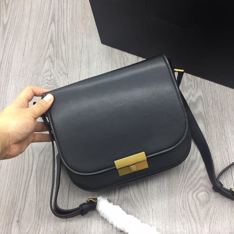 New Handbag women's Fashion shoulder bag women's clamshell bag High Quality cowhide one shoulder bag 532985