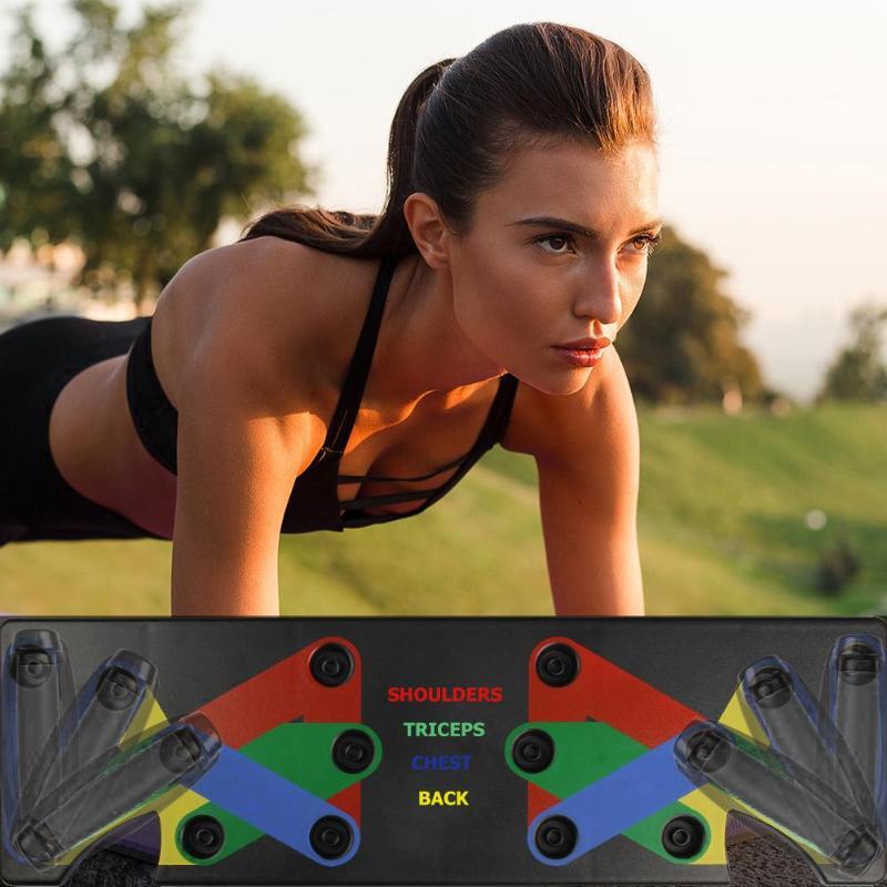 9 in 1 Push Up Rack Board Men Women Home Comprehensive Fitness Exercise Push-up Stands For GYM Body Training Y200506