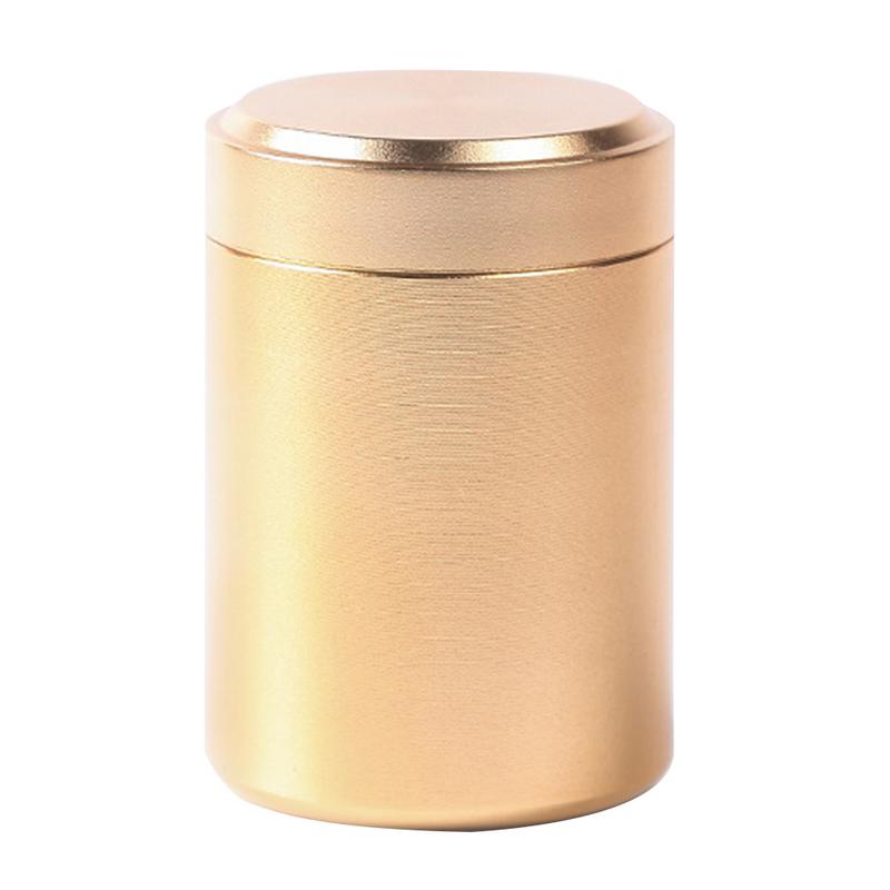 80ML Mini Metal Box jewelry Storage Box Aluminum Can Small Travel Portable Container Small Jar Sugar Coffee Caddy Organizer