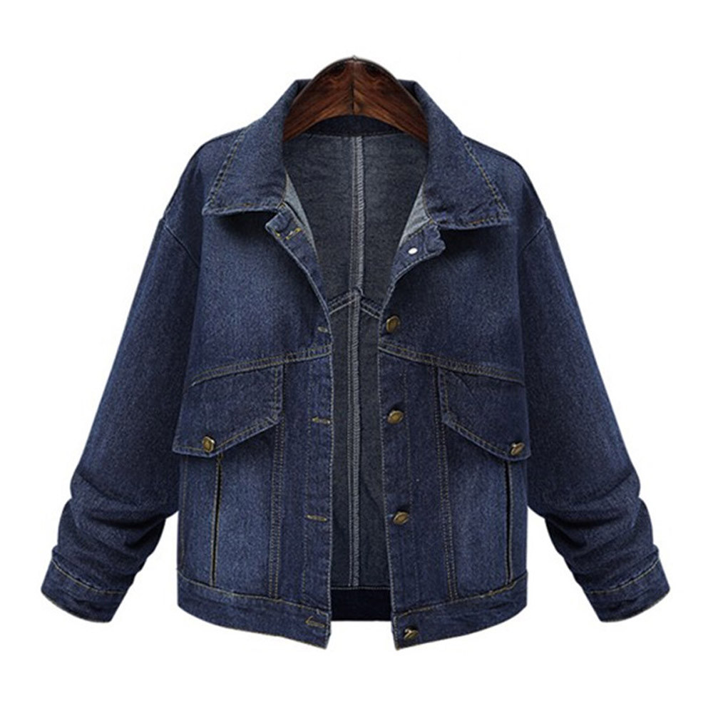 Fashion Women Jackets Plus Size Jacket Long Sleeve Tops Denim Outcoat Pockets Jean Outwear abrigos mujer invierno 2019, Blue
Fashion Women Jackets Plus Size Jacket Long Sleeve Tops Denim Outcoat Pockets Jean Outwear abrigos mujer invierno 2019, Blue