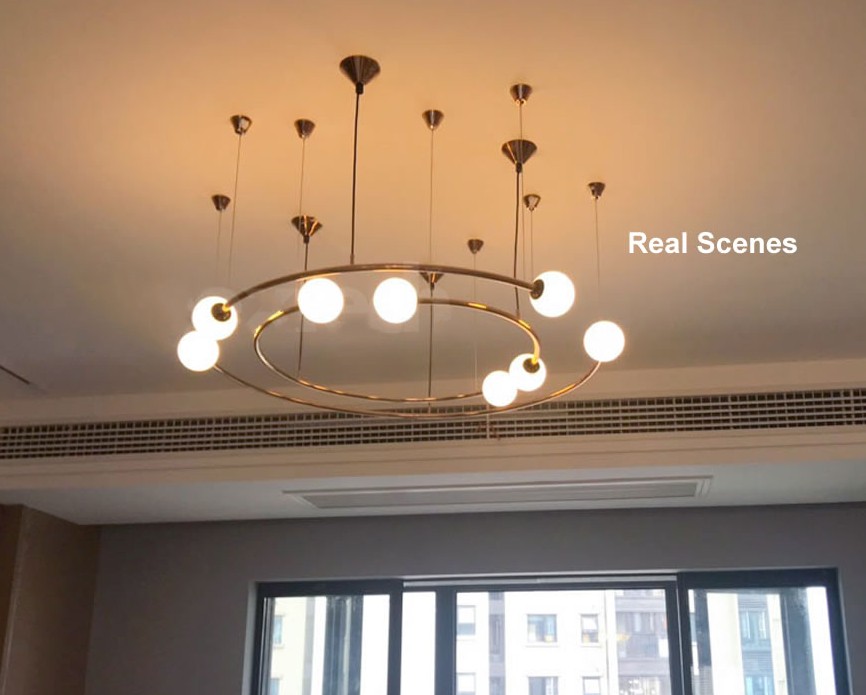 Planet Orbit Glass Ball LED Pendant Lamp Living Room Ceiling Hanging Lights Restaurant Hotel Bedroom Living Room Chandelier Deco Pendant Lamps
Planet Orbit Glass Ball LED Pendant Lamp Living Room Ceiling Hanging Lights Restaurant Hotel Bedroom Living Room Chandelier Deco Pendant Lamps