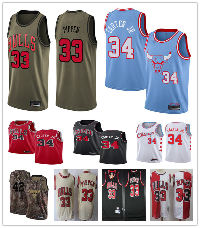 Custom Men's youthChicagoBulls33 Scottie Pippen 34 Carter 42 Lopez red white Throwback Basketball EditionnbaJersey, Black
Custom Men's youthChicagoBulls33 Scottie Pippen 34 Carter 42 Lopez red white Throwback Basketball EditionnbaJersey, Black