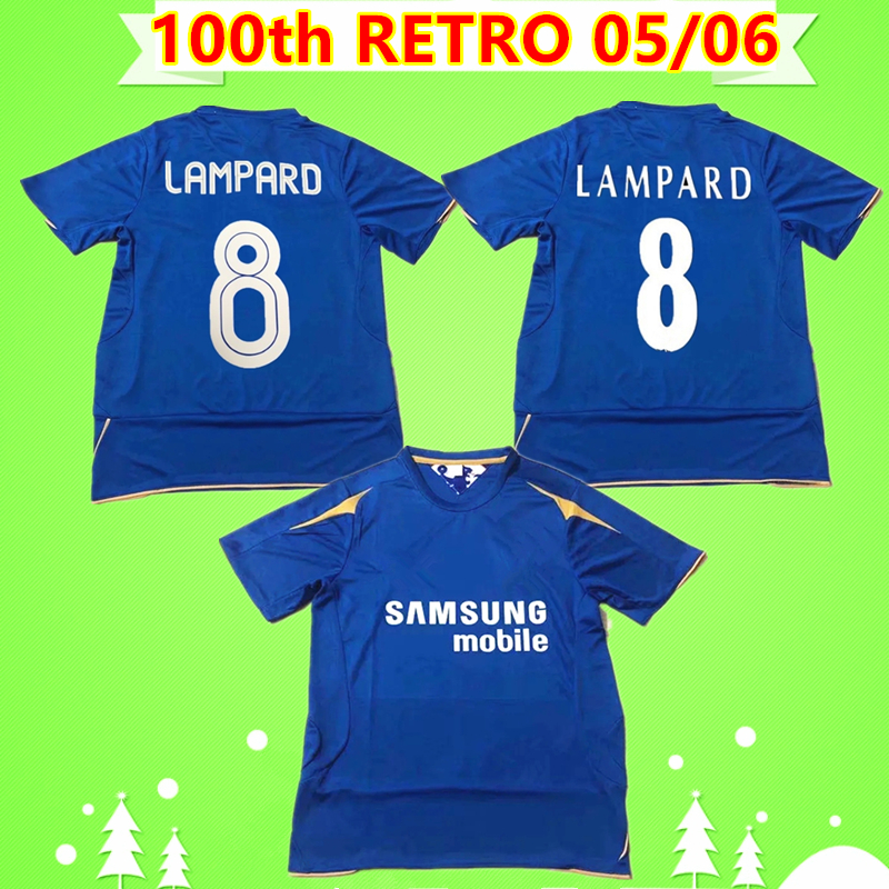 Retro 2005 2006 soccer jerseys Lampard Drogba football shirts classic vintage 05/06 100th Anniversary Edition buff terry Zola home blue, Retro 05 06 league font with patches
Retro 2005 2006 soccer jerseys Lampard Drogba football shirts classic vintage 05/06 100th Anniversary Edition buff terry Zola home blue, Retro 05 06 league font with patches