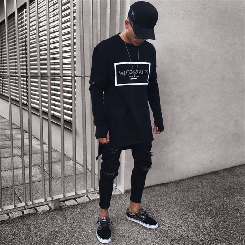 Mens Cool Designer Brand Black Jeans Skinny Ripped Destroyed Stretch Slim Fit Hop Hop Pants With Holes For Men