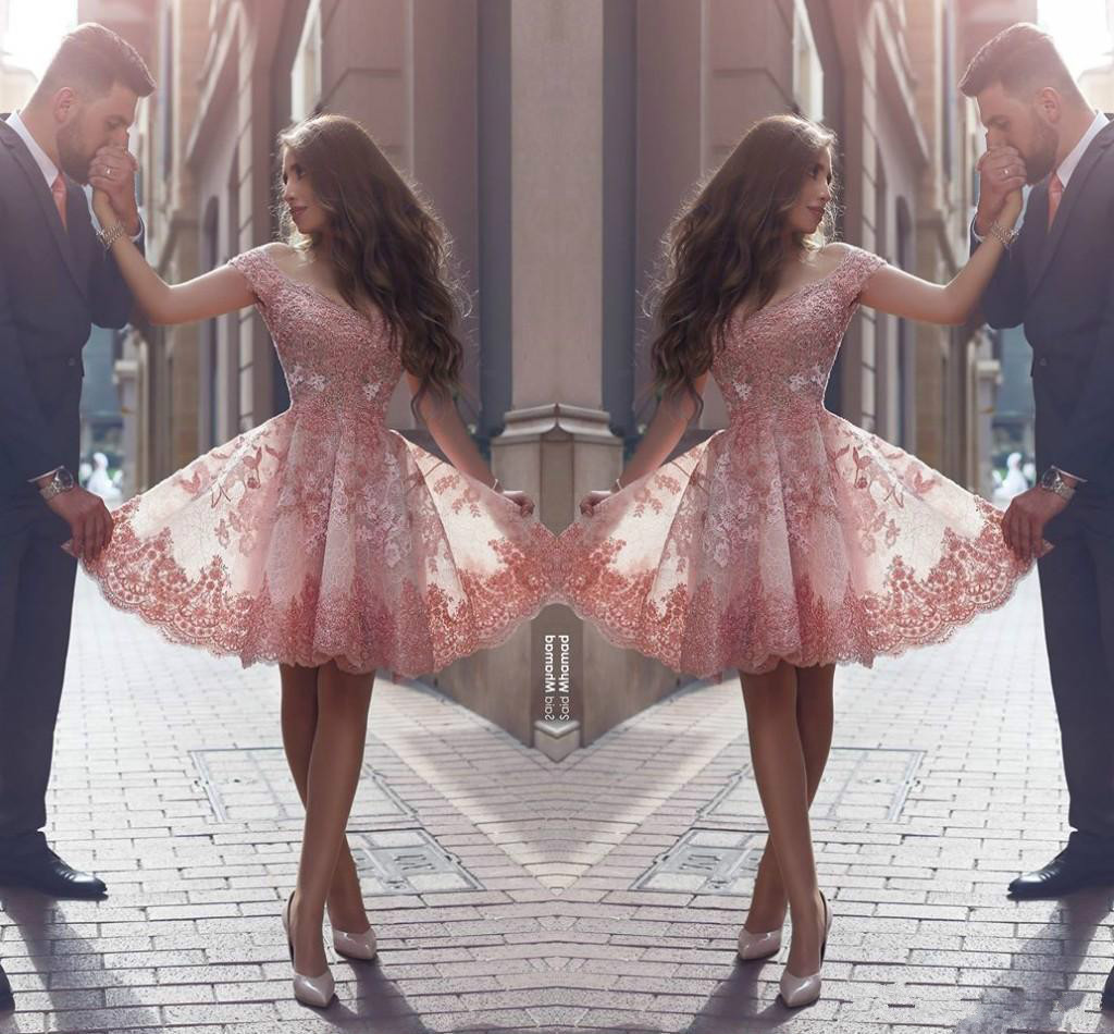 New Dusty Pink Arabic Style Homecoming Dresses Off Shoulders Lace Appliques Cap Sleeves Short Prom Dresses Backless Cocktail Dresses, Blue;pink
New Dusty Pink Arabic Style Homecoming Dresses Off Shoulders Lace Appliques Cap Sleeves Short Prom Dresses Backless Cocktail Dresses, Blue;pink