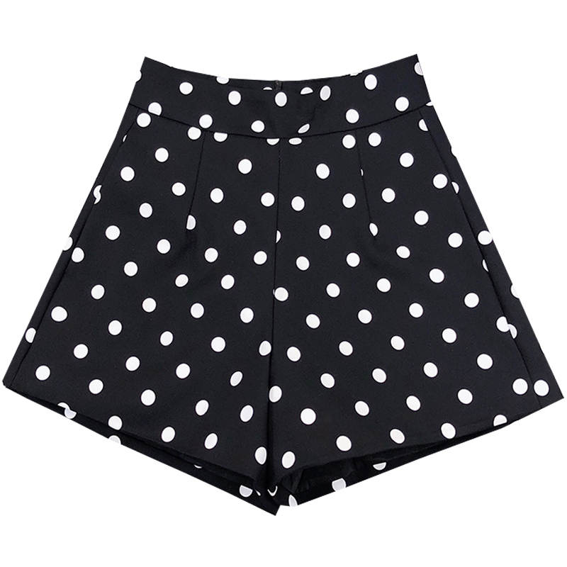 Korean Style Polka Dot High Waist Shorts Women Fashion Loose Wide Leg Shorts Feminino Black Ladies Spring Summer C6182, Black shorts
Korean Style Polka Dot High Waist Shorts Women Fashion Loose Wide Leg Shorts Feminino Black Ladies Spring Summer C6182, Black shorts