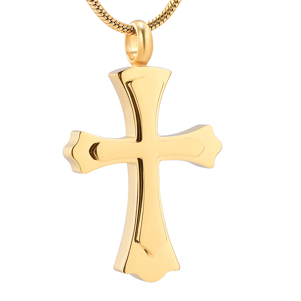 IJD12236 Gold Color Cross Cremation Necklace High Polishing Waterproof memorial Urn Locket for Loved Ones Ashes Keepsake
IJD12236 Gold Color Cross Cremation Necklace High Polishing Waterproof memorial Urn Locket for Loved Ones Ashes Keepsake