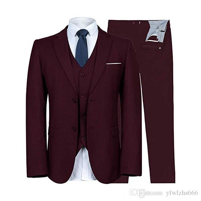 Classic Notch Lapel Wedding Tuxedos Slim Fit Suits For Men Groomsmen Suit Three Pieces Cheap Prom Formal Suits (Jacket+Pants+Vest+Tie) 574, Same as image
Classic Notch Lapel Wedding Tuxedos Slim Fit Suits For Men Groomsmen Suit Three Pieces Cheap Prom Formal Suits (Jacket+Pants+Vest+Tie) 574, Same as image
