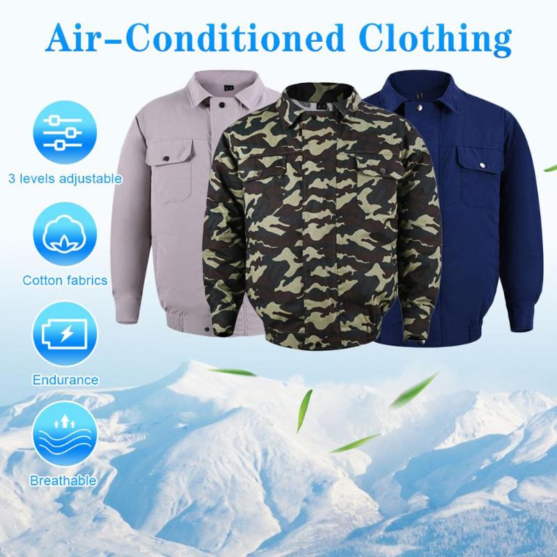 Male/Female Cooling Air-conditioning Fan Clothes with USB Charging Fan Clothes Outdoor Fishing Grey/Blue/Camouflage, Navy s m
Male/Female Cooling Air-conditioning Fan Clothes with USB Charging Fan Clothes Outdoor Fishing Grey/Blue/Camouflage, Navy s m